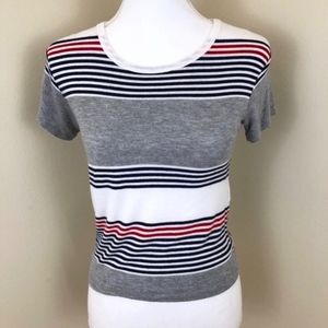 BRANDY MELVILLE Striped Crop Tee Shirt